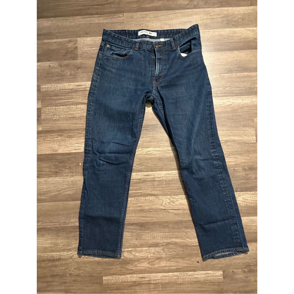 Lacoste Navy Blue Straight Leg Jeans
